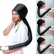 Hair Dryer Bonnet with Hair Plopping Net,Hair Drying Bonnet for Blow Dryer,Porta