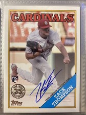 Topps 2023 Series 1 Zach Thompson 1988 Topps RC Auto Rookie 88BA-ZT Cardinals!
