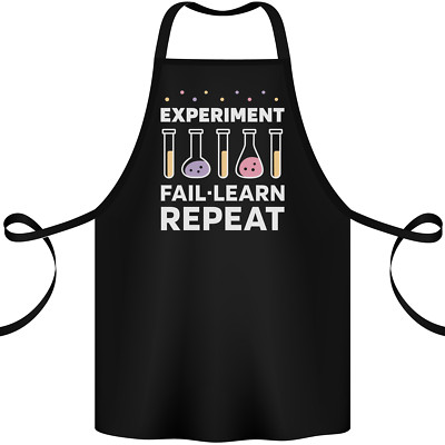 Wissenschaft Experiment Fail Repeat Chemie Streber Baumwolle Schürze 100% Bio