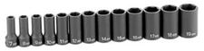 Grey Pneumatic 1213MSD 3/8" Drive 13 Piece Semi-Deep Metric Socket Set