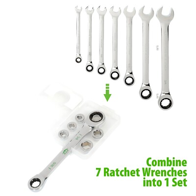 7-In-1 Box End Ratchet Wrench Set | eBay