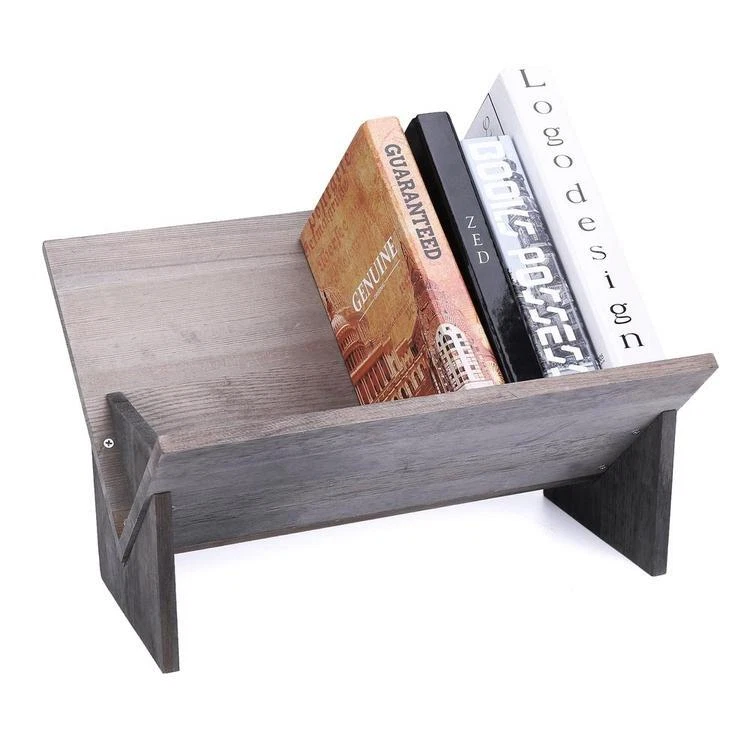 Rustic sale gray bookshelf