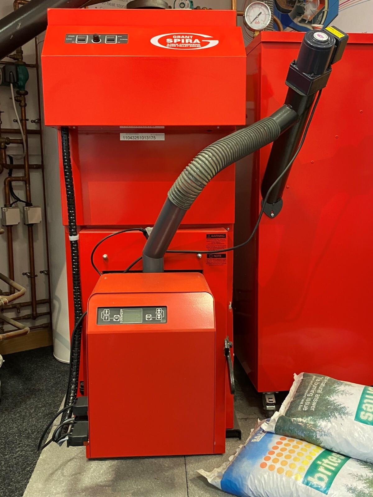 grant spira 936Kw condensing wood pellet boiler eBay