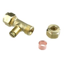 5 x Gas Pressure Test Point Union - 8 mm Compression Brass