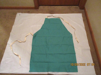 Vintage PROBAN/FR-7A Flame Resistant Green Work Apron, New Other, Size 36'' Large