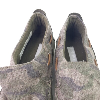 Sperry Moc-Sider Olive Camo Wool Blend Slip On Shoe Olive  display picture 3