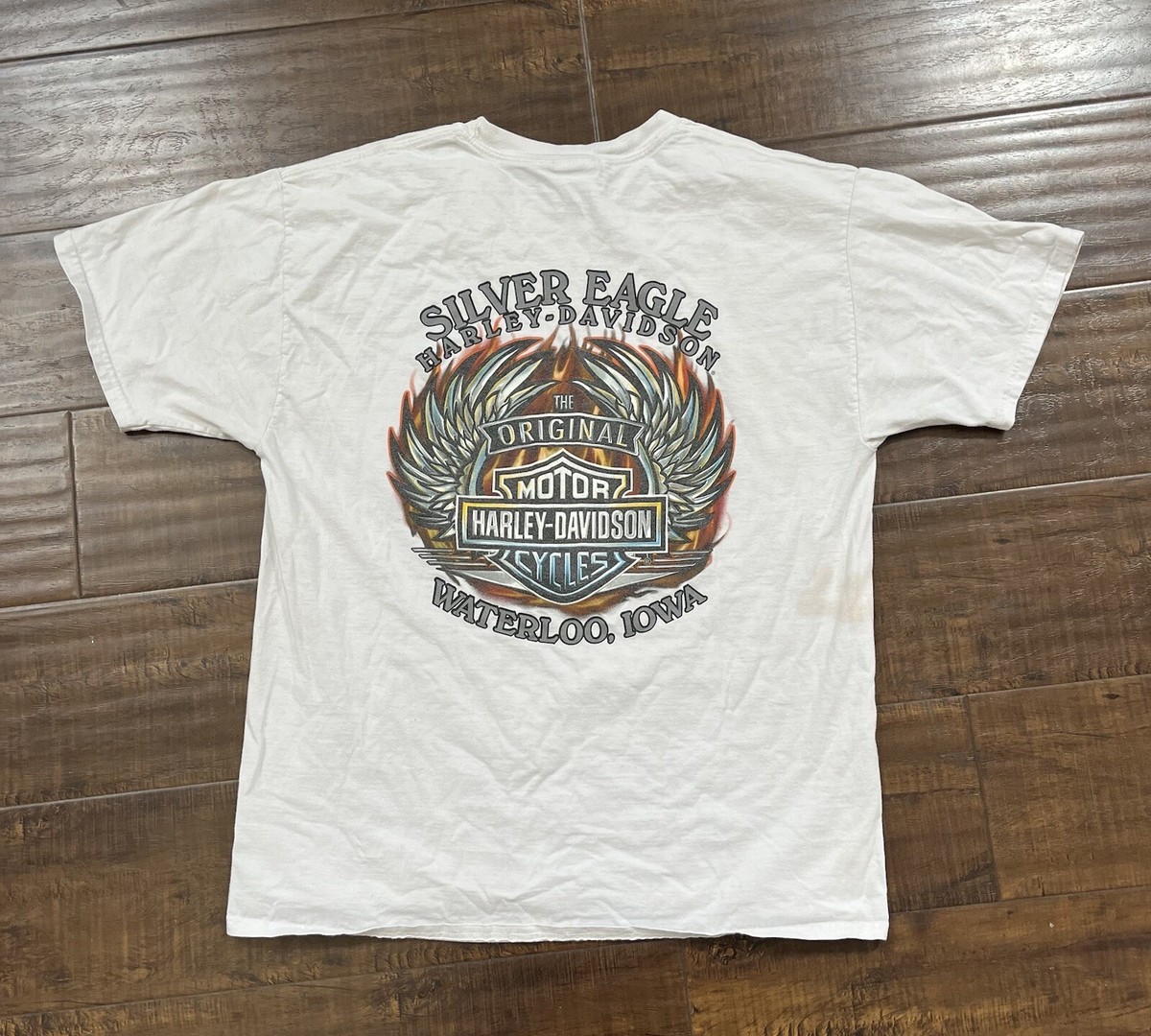 Harley-Davidson フレイムデザイン Tシャツ XL Harley Davidson - XL Harley-Davidson フレイム ファイヤー T