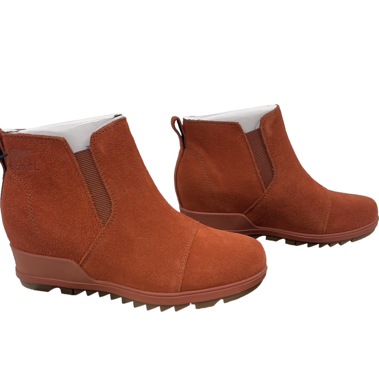 sorel waterproof suede grip sole wedge booties