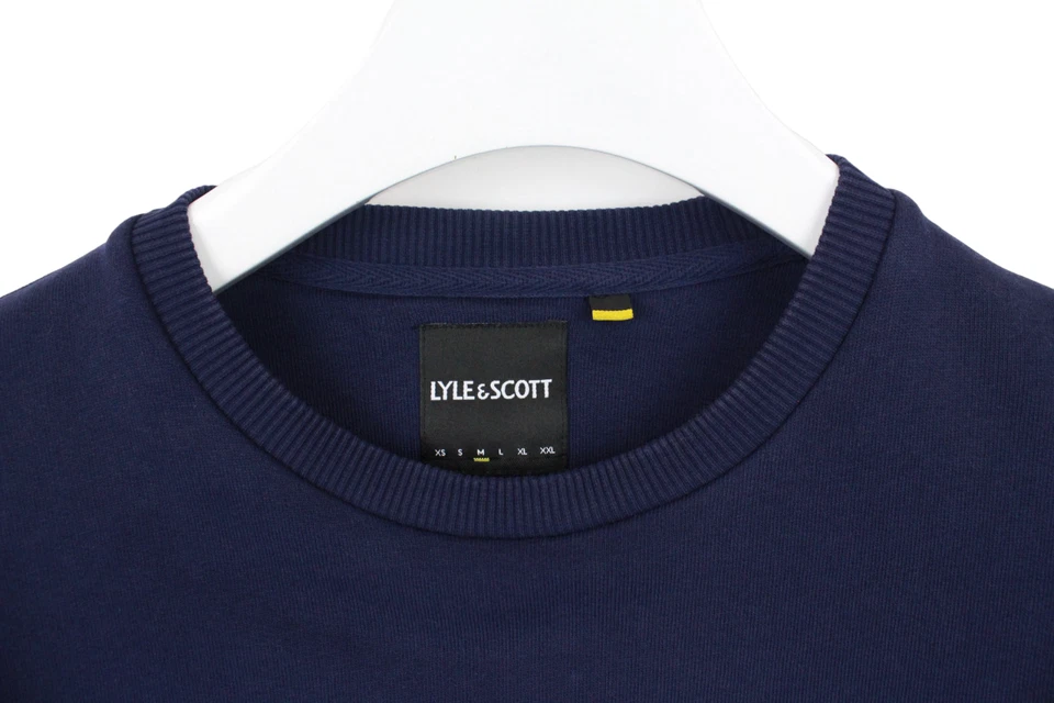 LYLE & SCOTT ML1111V Sudadera Para Hombre MEDIANA Pullover Cuello Redondo Logo Azul Foto 4 de 4