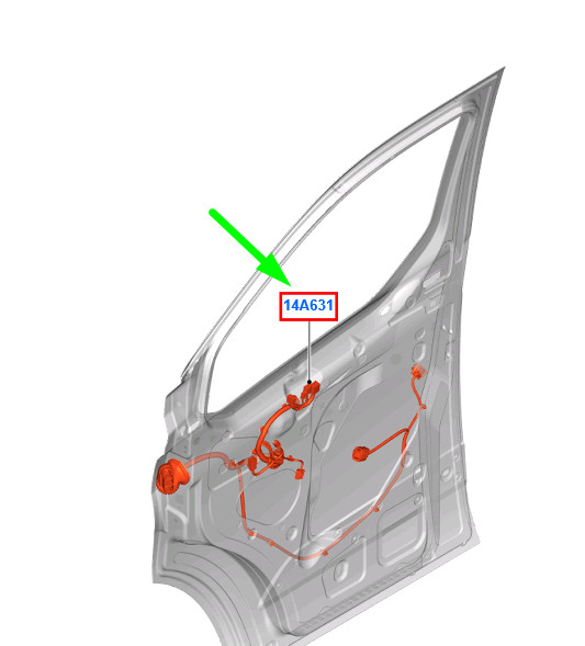 FORD TOURNEO CUSTOM Front Left Door Jumper Wire RHD 2373339 NEW  