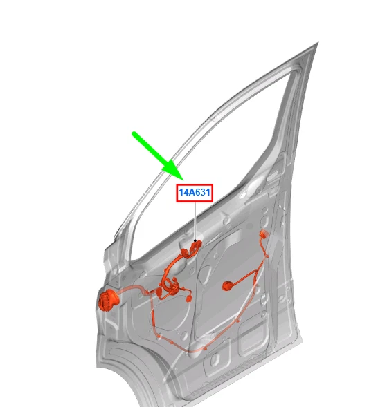 FORD TOURNEO CUSTOM Front Left Door Jumper Wire RHD 2373339 NEW 