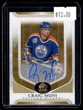 2020-21 SP Signature Edition Legends Gold Spectrum Foil Autographs Craig Muni