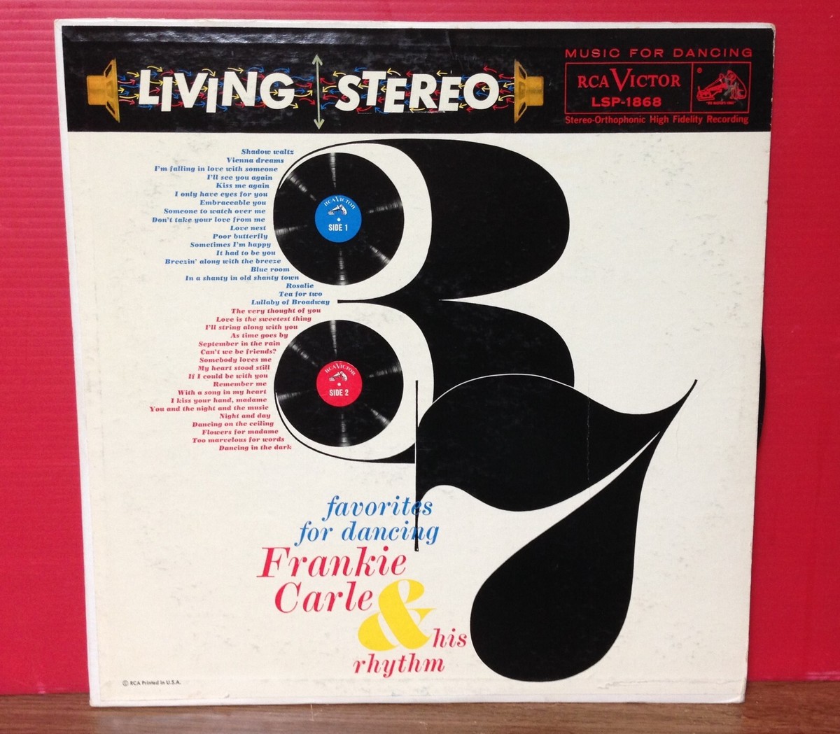 Vintage Frankie Carle 33 1/3 RPM 12