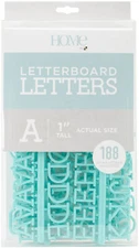 DCWV Letterboard Letters & Characters 1" 188/Pkg-Teal