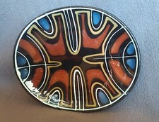 Larholm Norge Pottery Coffee Table Plate Norway MCM Mid Century Modern Vintage