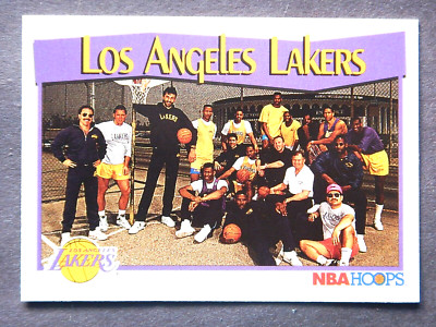 Lakers Team #286 NBA Hoops 1991 Basketball Card (Los Angeles Lakers) | eBay