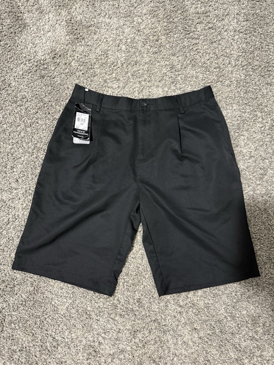 Men's Adidas Climalite Tech Golf Shorts All Black 32” Waist NWT