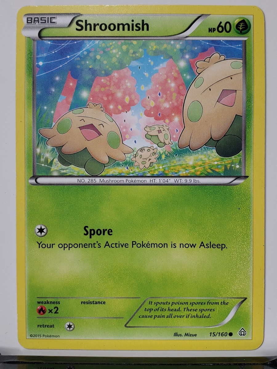 Shroomish 15/160 LP - Primal Clash Pokemon Card Mizue Art - $2