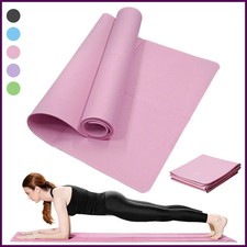 Yoga Mat Pilates Fitness Mat 3/4/6mm Thicknes Non Slip Yoga Cushion Travel