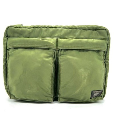 PORTER Tanker 2-layer Shoulder Bag Khaki Sage green Yoshida Kaban Nylon