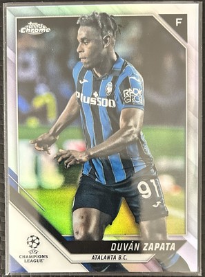 2021-22 Topps Chrome UCL - Duvan Zapata Refractor #83 Atalanta B.C.