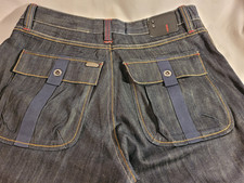 COOGI Jean Shorts Mens 40 Baggy Denim Button Fly 90s Y2K Hip Hop Skater Street