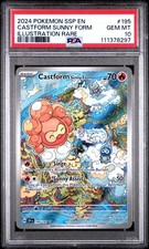 2024 POKEMON SURGING SPARKS ILLUSTRATION RARE #195 CASTFORM SUNNY FORM PSA 10 on eBay