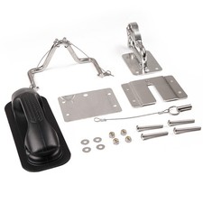 Snap Davits For Soft Hard Bottom Inflatable Dinghy Quick Release Set Kit Black