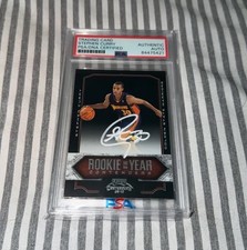 2009 Playoff Contenders Rookie of the Year RC Stephen Curry Auto Card PSA. rookie card picture