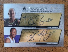 04-05 Upper Deck SP Signature Double Signature RC DWIGHT HOWARD KEVIN GARNETT/25