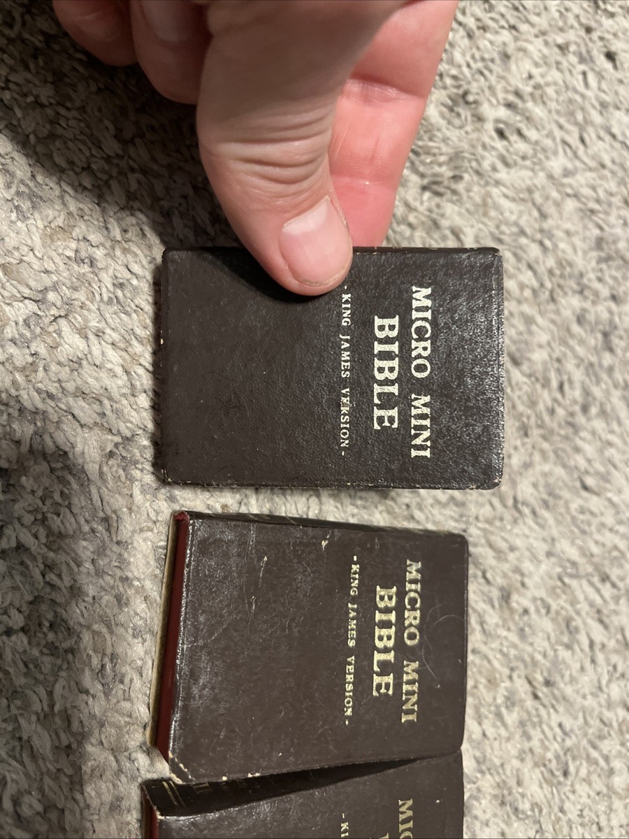 3- 3” Micro Mini Bibles KJV Old Testament I & II New Testament | eBay