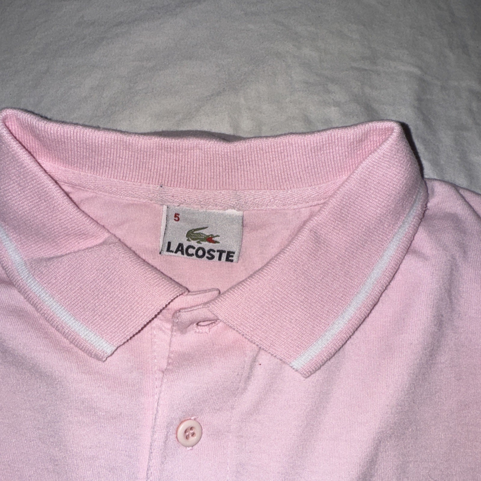 Lacoste Pink Men’s Polo Shirt Size Small Classic Fit Preppy Casual thumbnail 6