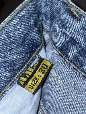 28x35 Vintage 90s Giorgio Armani Jeans Black White Label Eagle