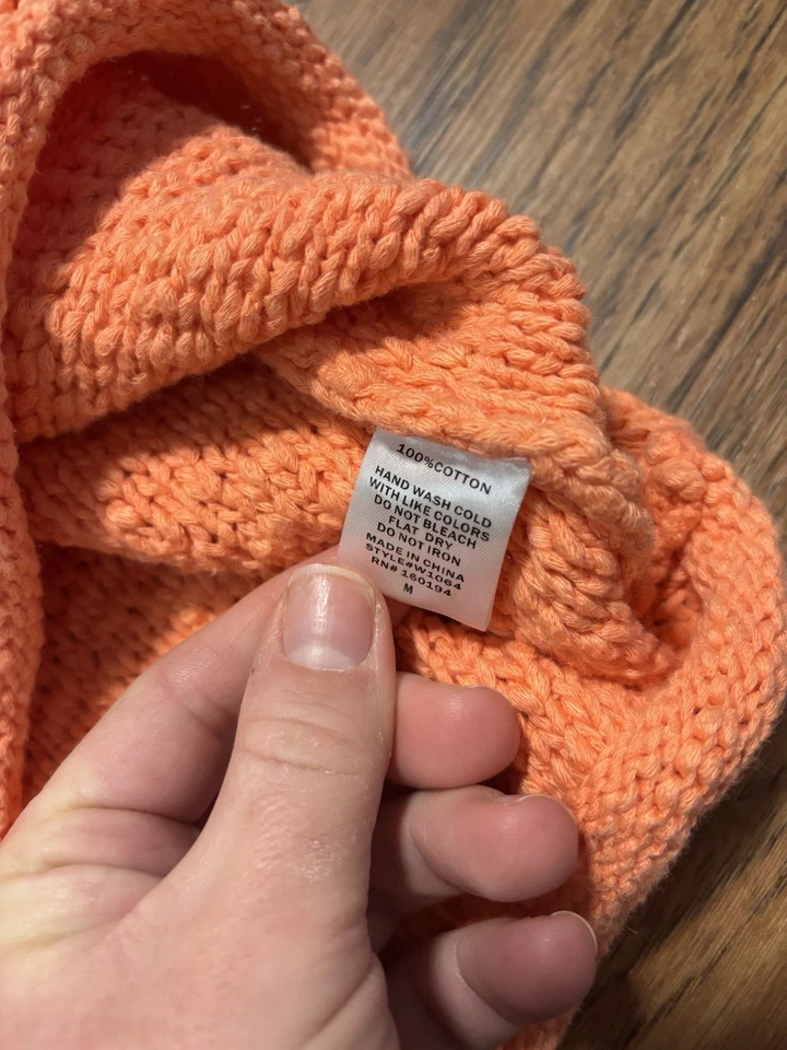 Suéter regata By Together gola alta coral 100% algodão tamanho médio - Imagem 4 de 4