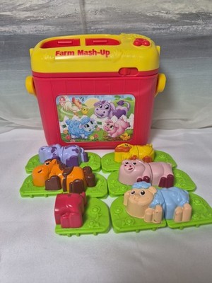 Leap Frog Farm Mash-Up Electronic Learning Toy Mix And Matching Animal Tiles