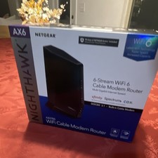 NETGEAR Nighthawk AX6 AX2700 WiFi 6 Dual-Band Cable Modem Router DOCSIS 3.1
