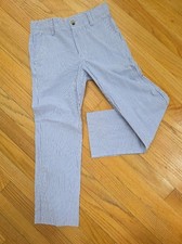 Janie and Jack Blue White Boys Seersucker Pants Sz 7 New With Tag