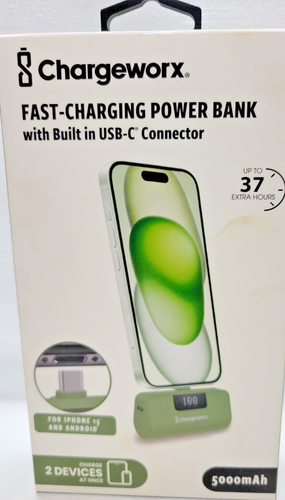 CHARGEWORX, POWER,A  23326 IPHONE+ANDROID COMPATIBLE, 2 DEVICES, FAST CHG. (A1 - Picture 1 of 7