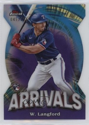 2024 Topps Finest Arrivals Purple Refractor 45/125 Wyatt Langford Rookie RC 11qd