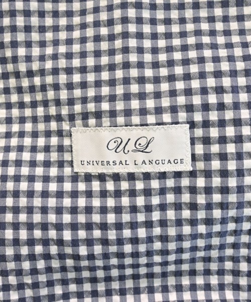 UNIVERSAL LANGUAGE Casual Jackets NavyxWhite(Chec… - image 3