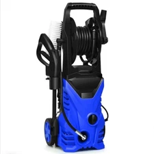 Electric Pressure Washer 2030 PSI 1.32 GPM w/ Hose Reel & Nozzles Car Patio...