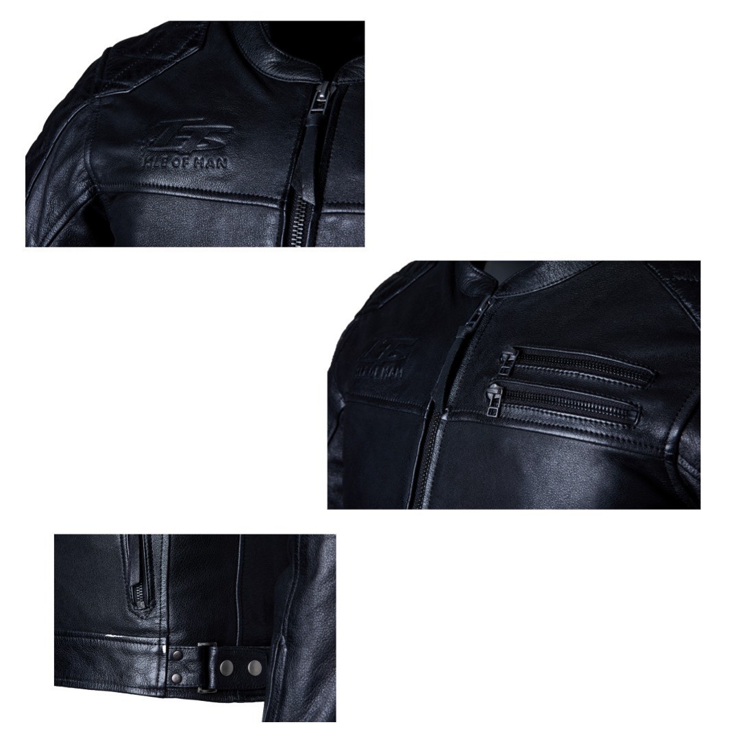 RST IOM TT Hillberry 2 Motorcycle Leather Jacket Black | eBay