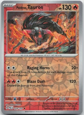 Paldean Tauros 028/193 Paldea Evolved Pokemon