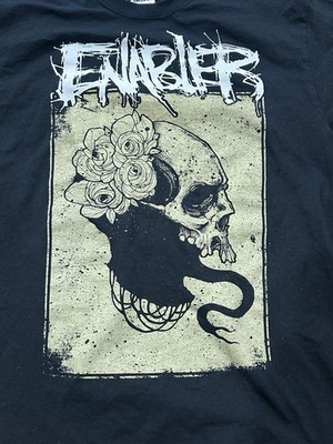 Enabler Metal Band Shirt 2015 Tour Black 2-Sided MEDIUM
