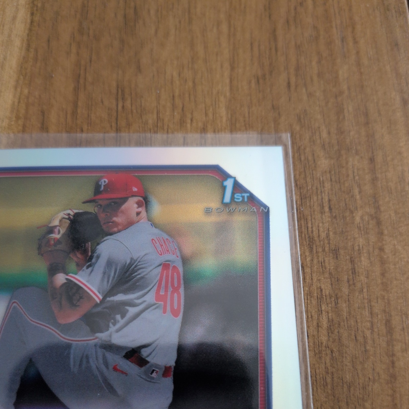 Moises Chace 2026 Bowman Chrome #CPA-MCH Refractor 1st RC Auto /499 view 3