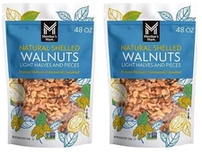 2 pack Member's Mark Natural Shelled Walnuts, 3 lbs - total 6 lbs FREE SHIPPING