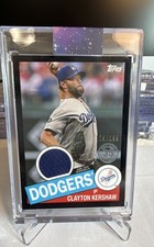 2020 Topps - 1985 Topps Baseball Relics Series 2 Clayton Kershaw #85TR-CK Black