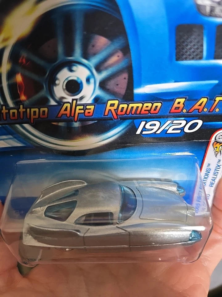 Hot Wheels 2005 First Editions 19/20 Silver Prototipo Alfa Romeo B.A.T. 9 Car #0 - Image 3 of 4