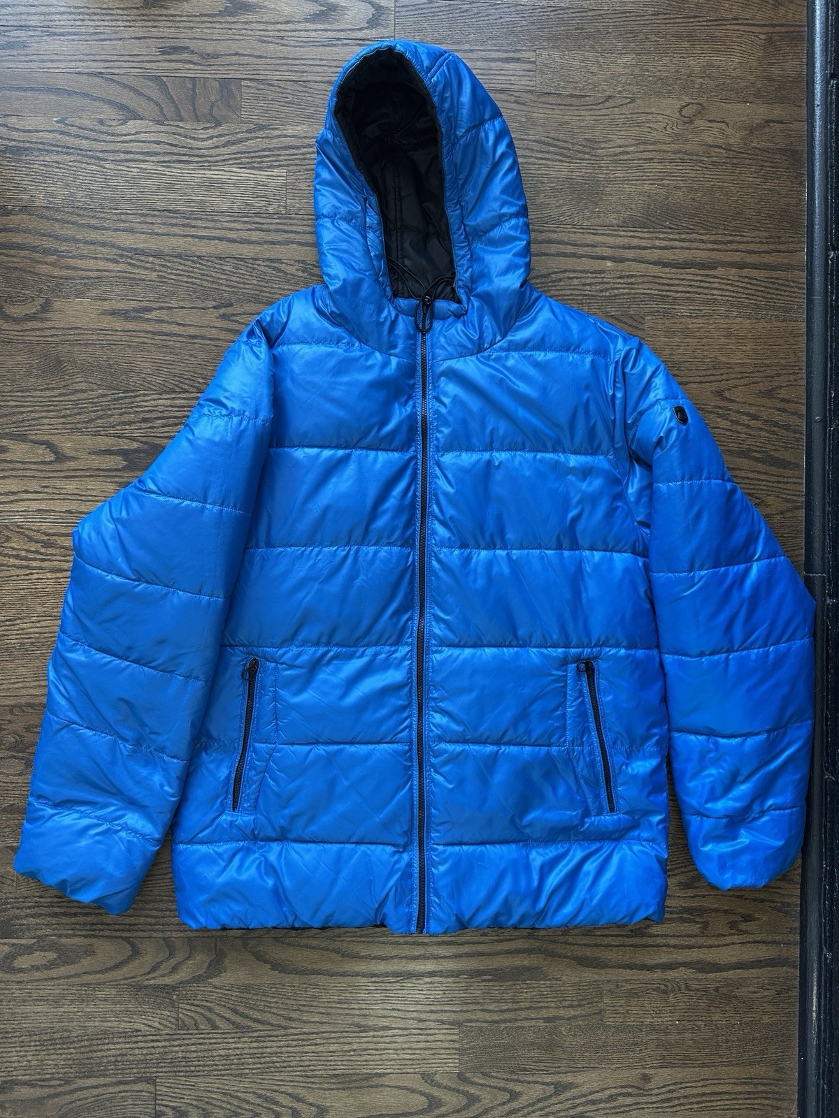 Point Zero Reversible Down Puffer Jacket Blue! Si… - image 1