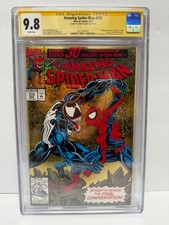 Amazing Spiderman #375 (1993) Gold Foil 1st Print CGC 9.8 Mark Bagley SIGNED
